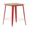 Flash Furniture 31.5 SQ Bar Top Table Brown Poly Top/Red Frame JJ-T14619H-80-BRRD-GG - alternate 7